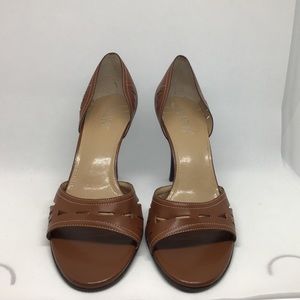Franco Sarto Brown Cutout Sandals in Size 9M